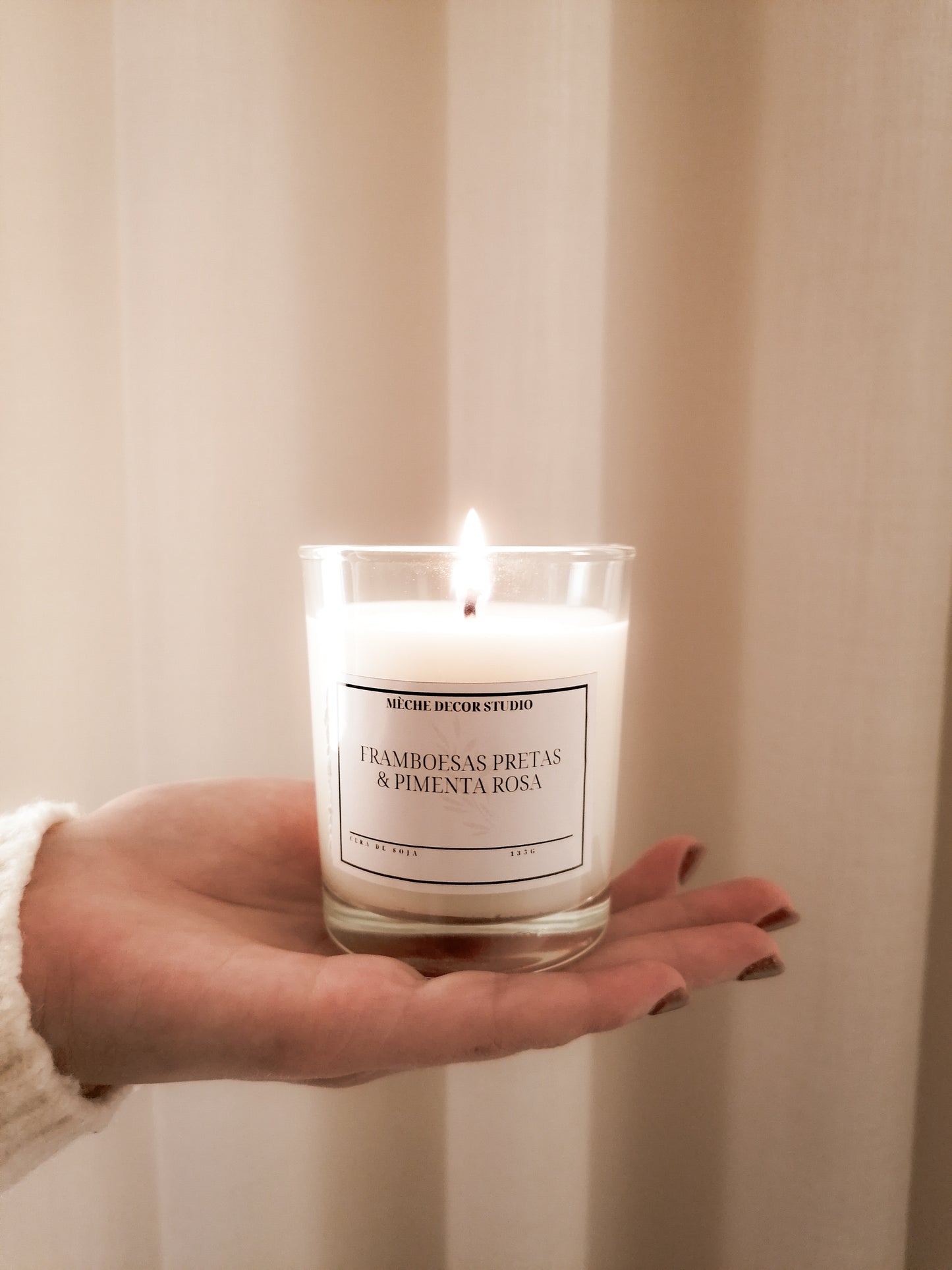 VELA COPO TRANSPARENTE